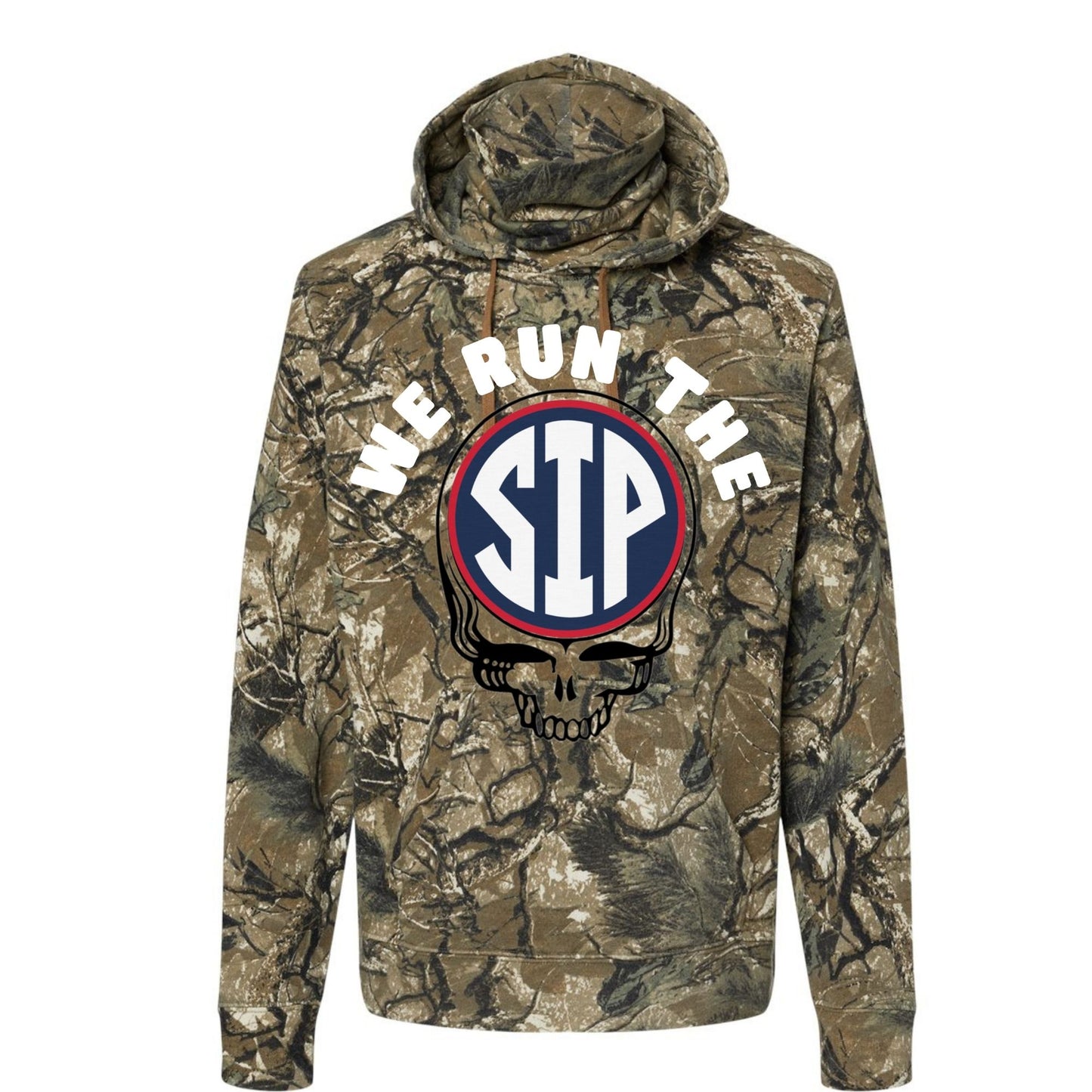 Camo We Run The Sip Grateful Reb Hoodie