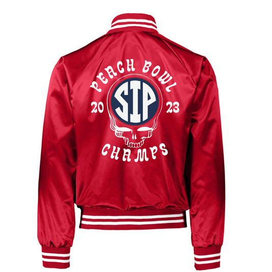 Grateful Rebs Peach Bowl Champs 23 Throwback Tailgater Jacket