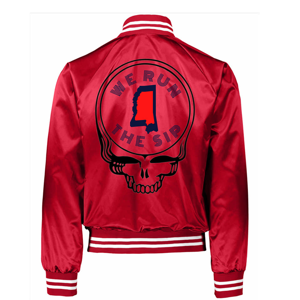 We Run The Sip Grateful Rebs Throwback Tailgater Jacket