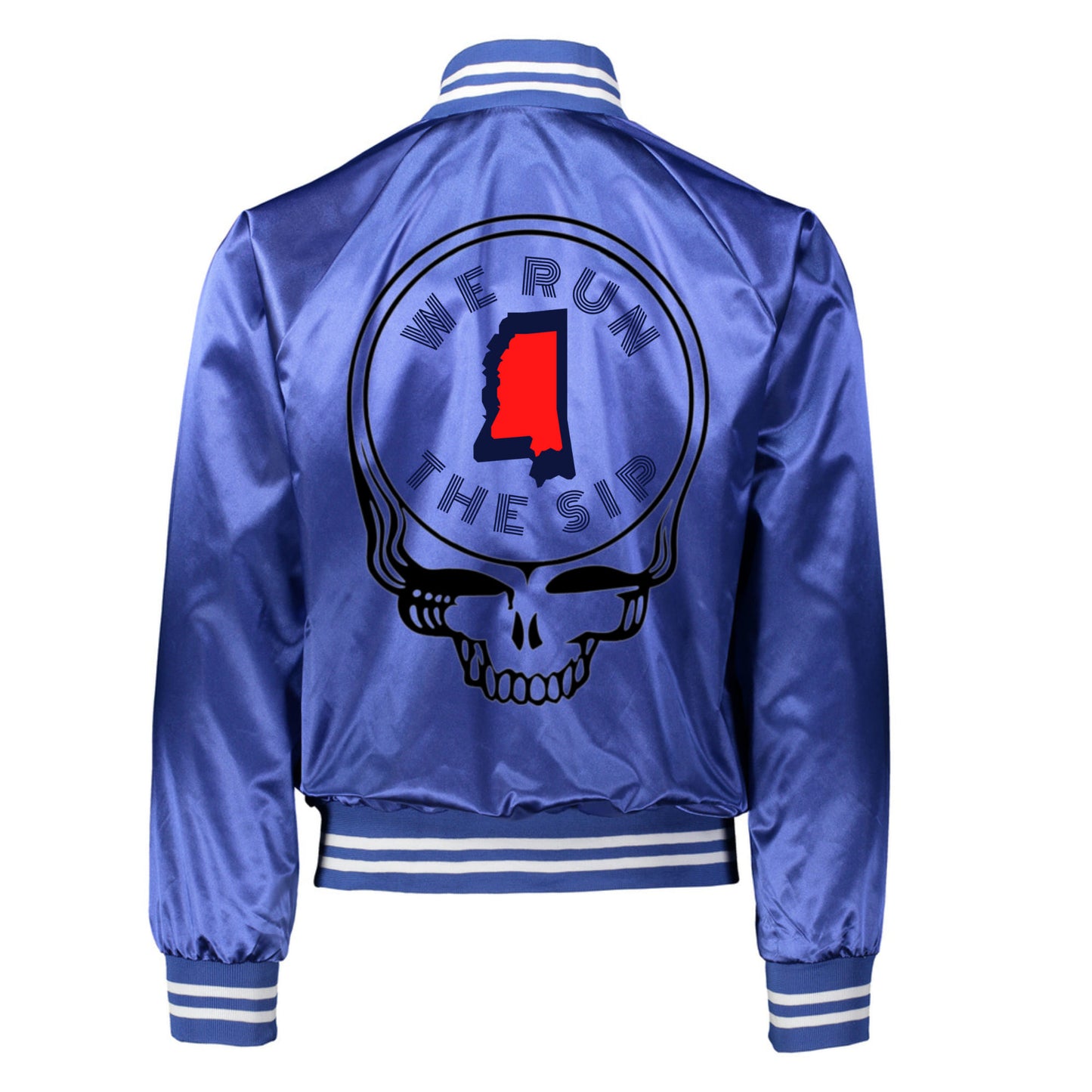 We Run The Sip Grateful Rebs Throwback Tailgater Jacket